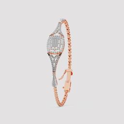 Geometric Diamond Bracelet