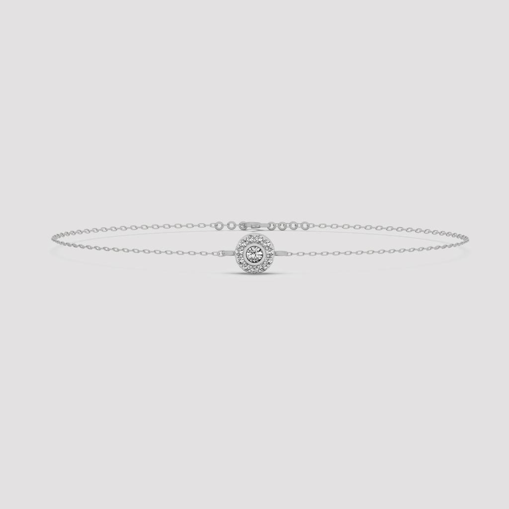 Halo Diamond Bracelet