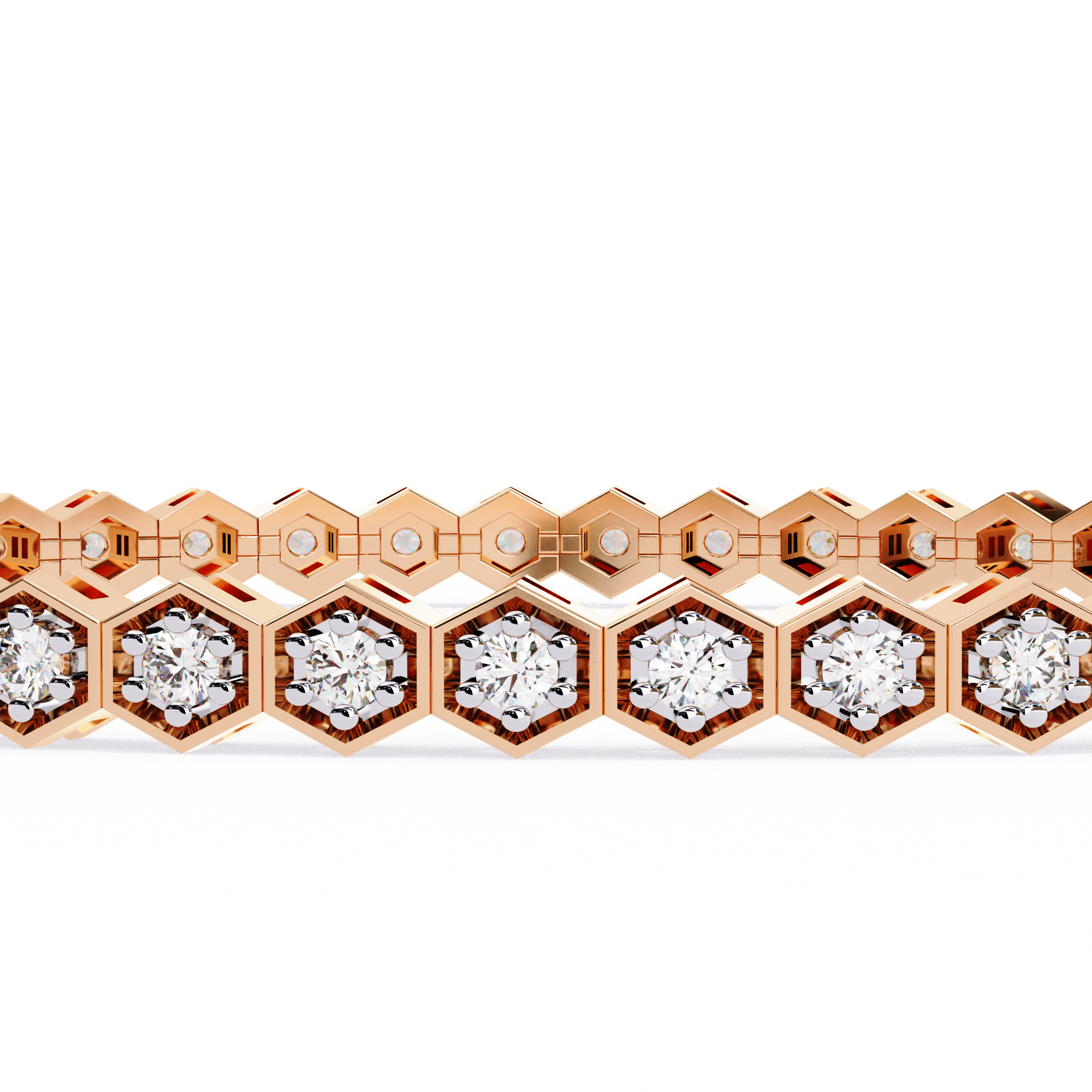 Hexagon Halo Bracelet