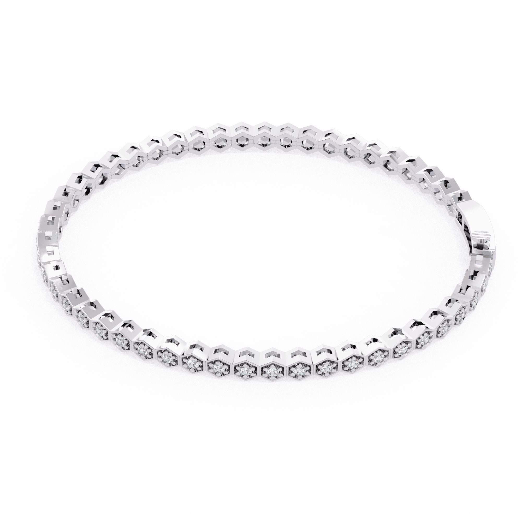 Hexagon Halo Bracelet