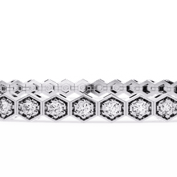 Hexagon Halo Bracelet