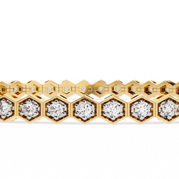 Hexagon Halo Bracelet