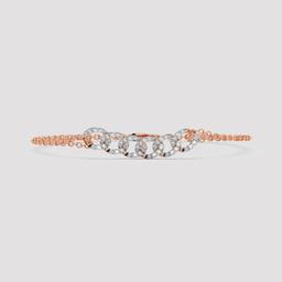 Interlocking Link Diamond Bracelet