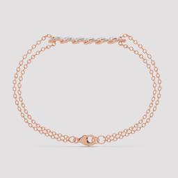 Interlocking Link Diamond Bracelet