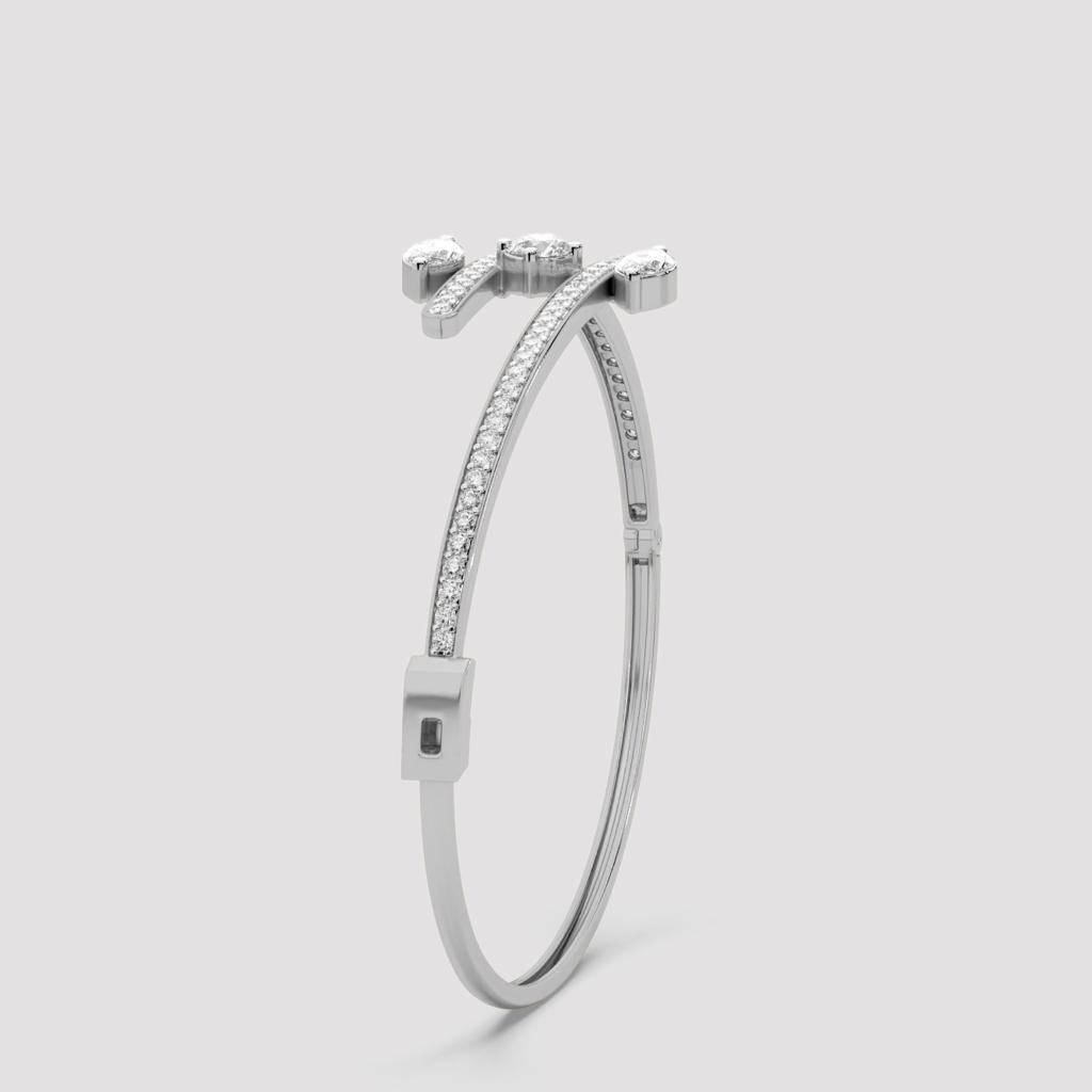 Invictus Marquise Diamond Bypass Bangle