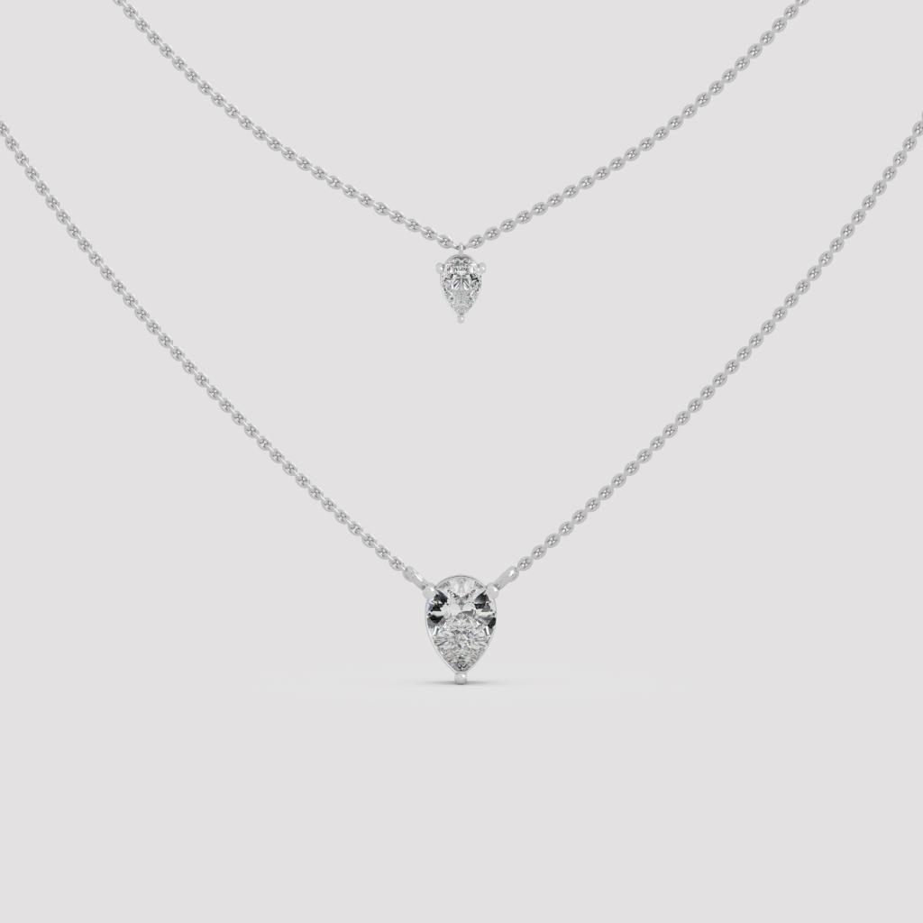 Layered Pear Necklace