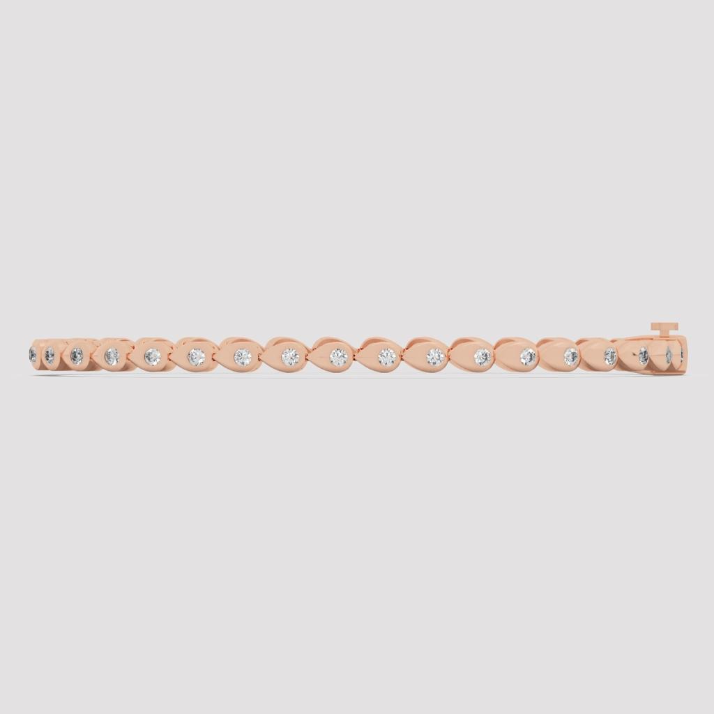 Leaf Link Diamond Bracelet