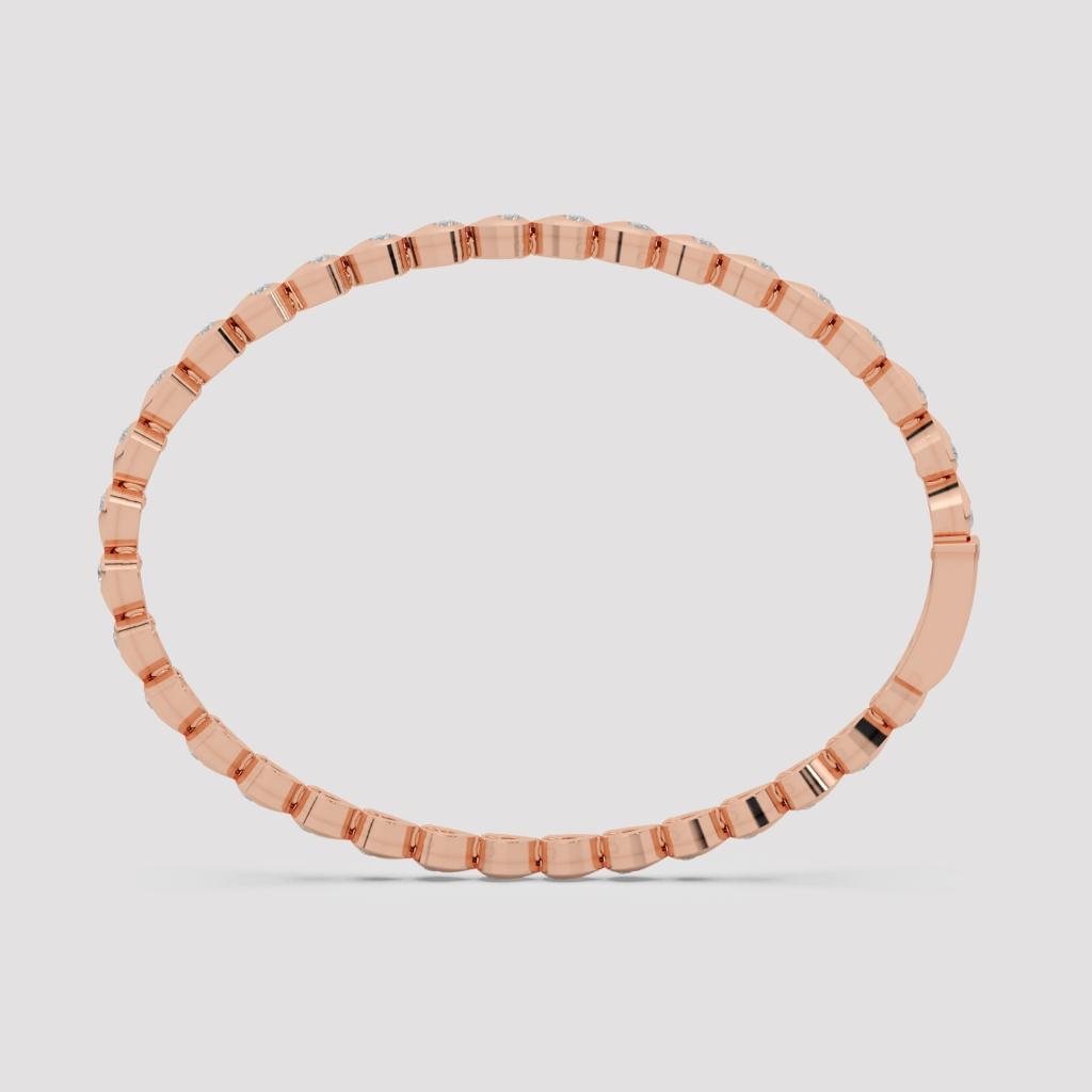 Leaf Link Diamond Bracelet
