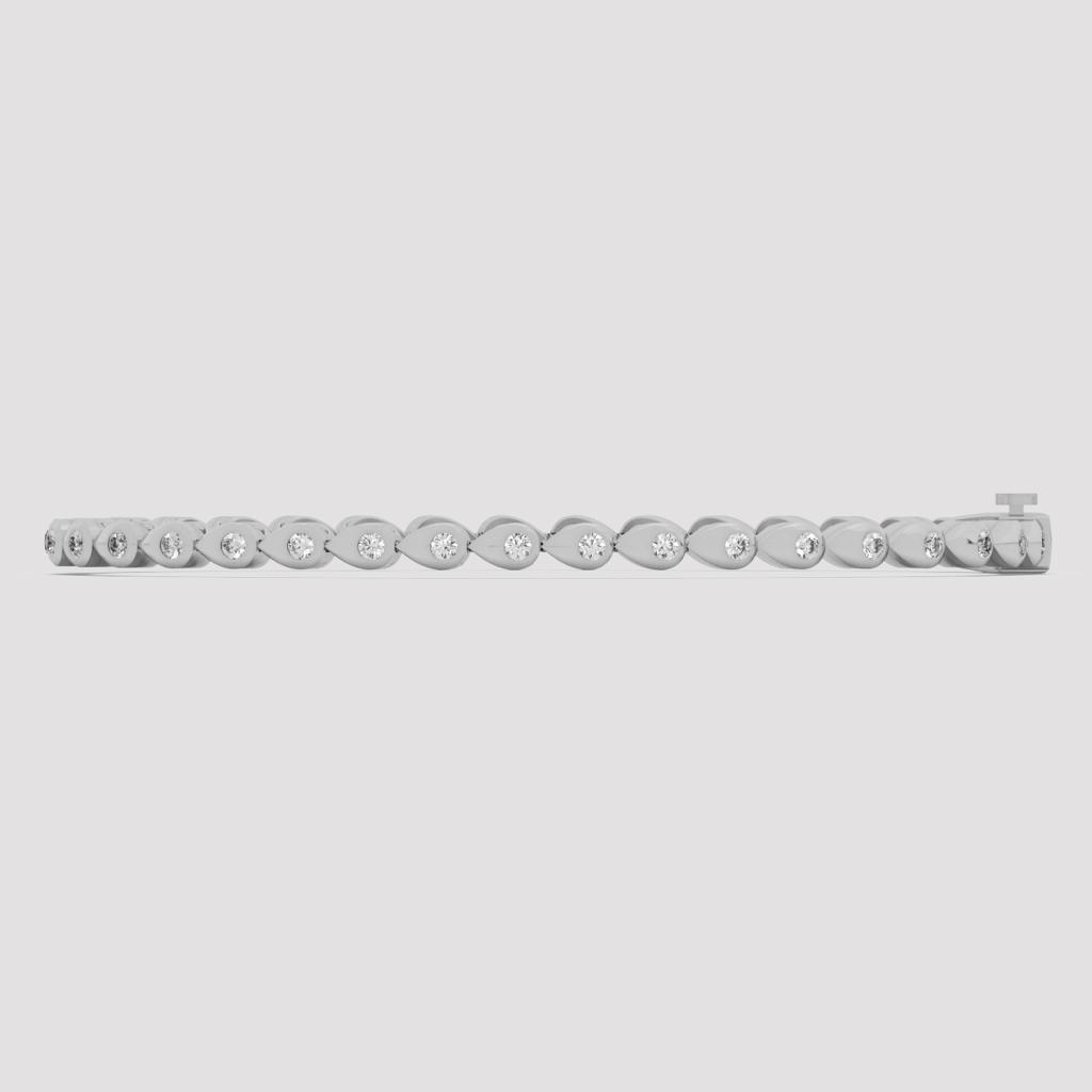 Leaf Link Diamond Bracelet