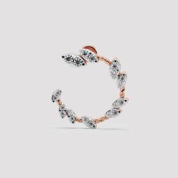 Leaf Wreath Hoop Earrings