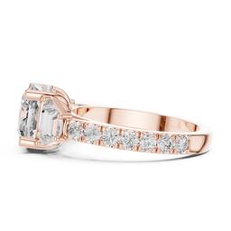 Luminous Cushion Trilogy Ring