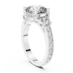 Luminous Cushion Trilogy Ring