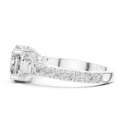 Luminous Cushion Trilogy Ring