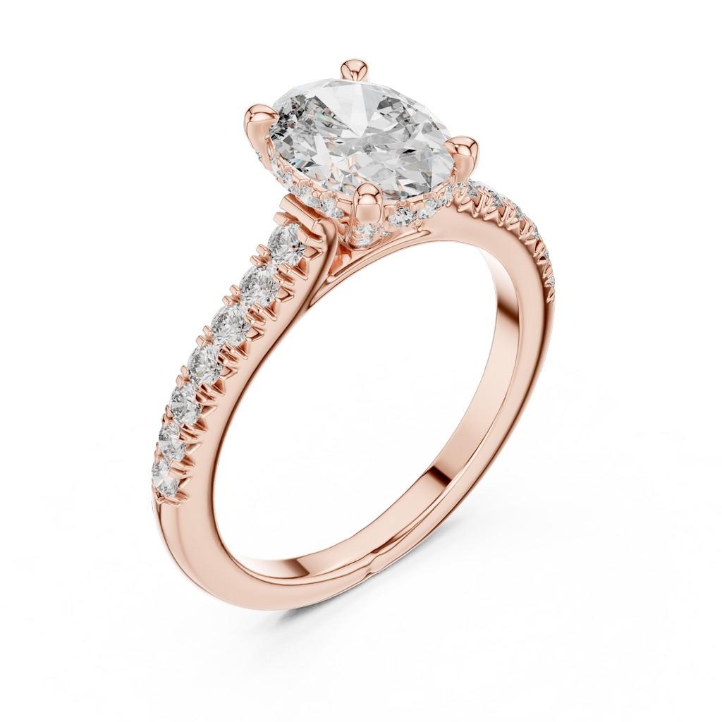 Luminous Oval Embrace Ring