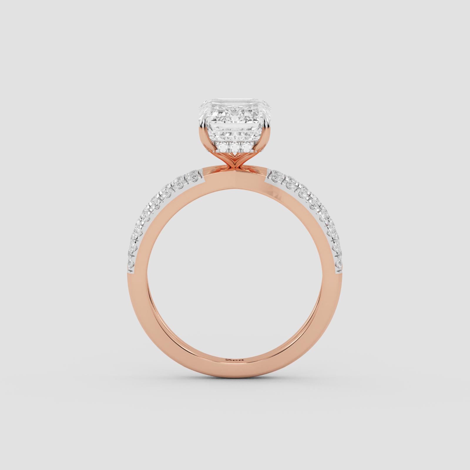 Majestic Emerald Split Band Ring