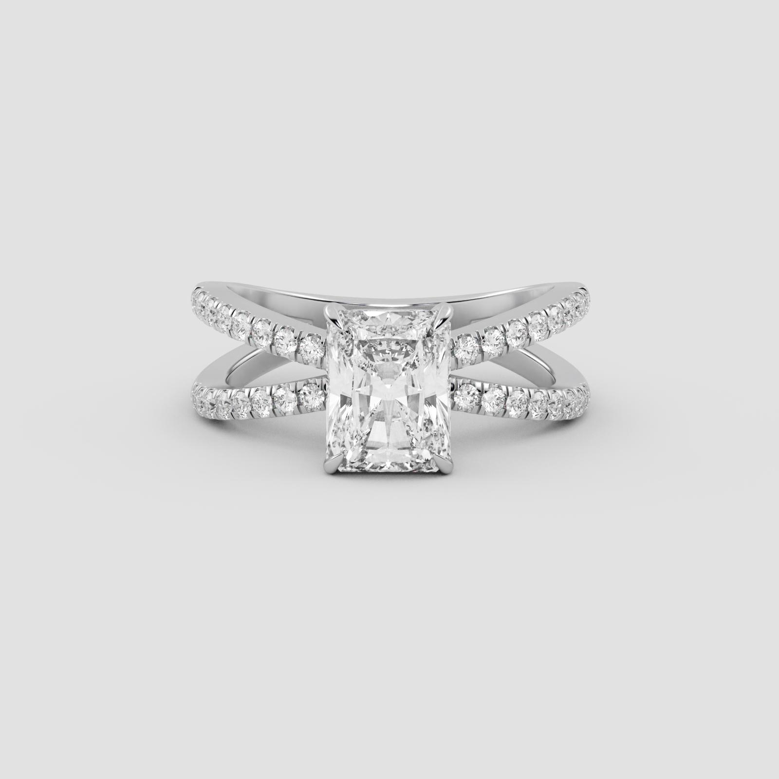 Majestic Radiant Solitaire Ring