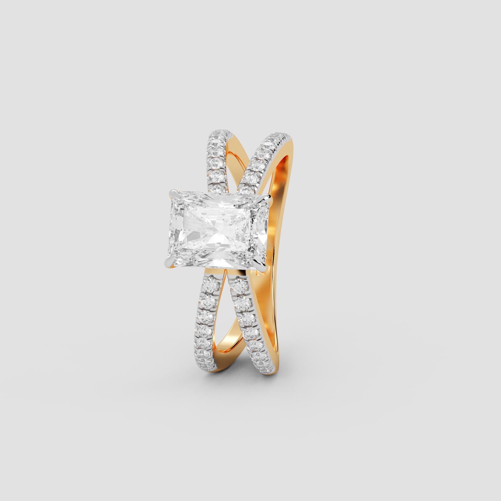 Majestic Radiant Solitaire Ring