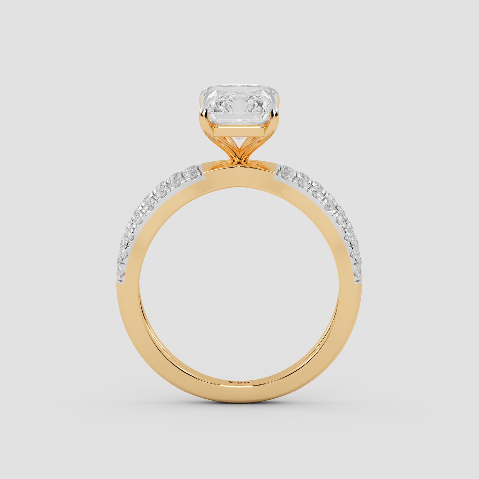 Majestic Radiant Solitaire Ring