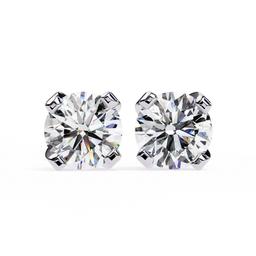 Majestic Round Prong Earring