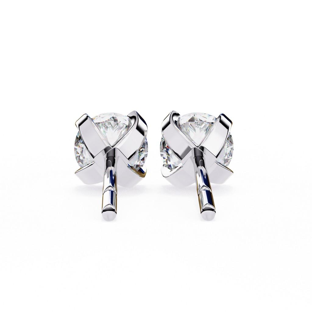 Majestic Round Prong Earring