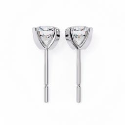 Majestic Round Prong Earring