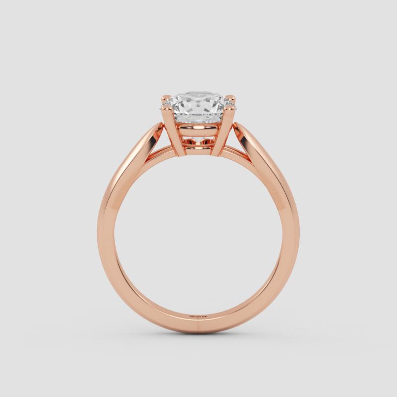Majestic Round Solitaire Ring