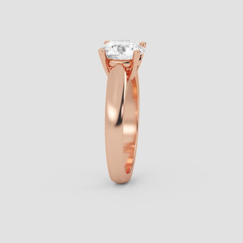 Majestic Round Solitaire Ring