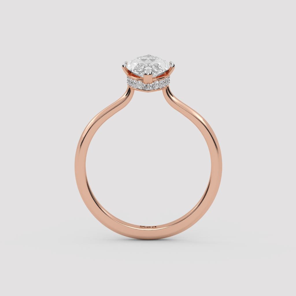 Marquise Hidden Halo