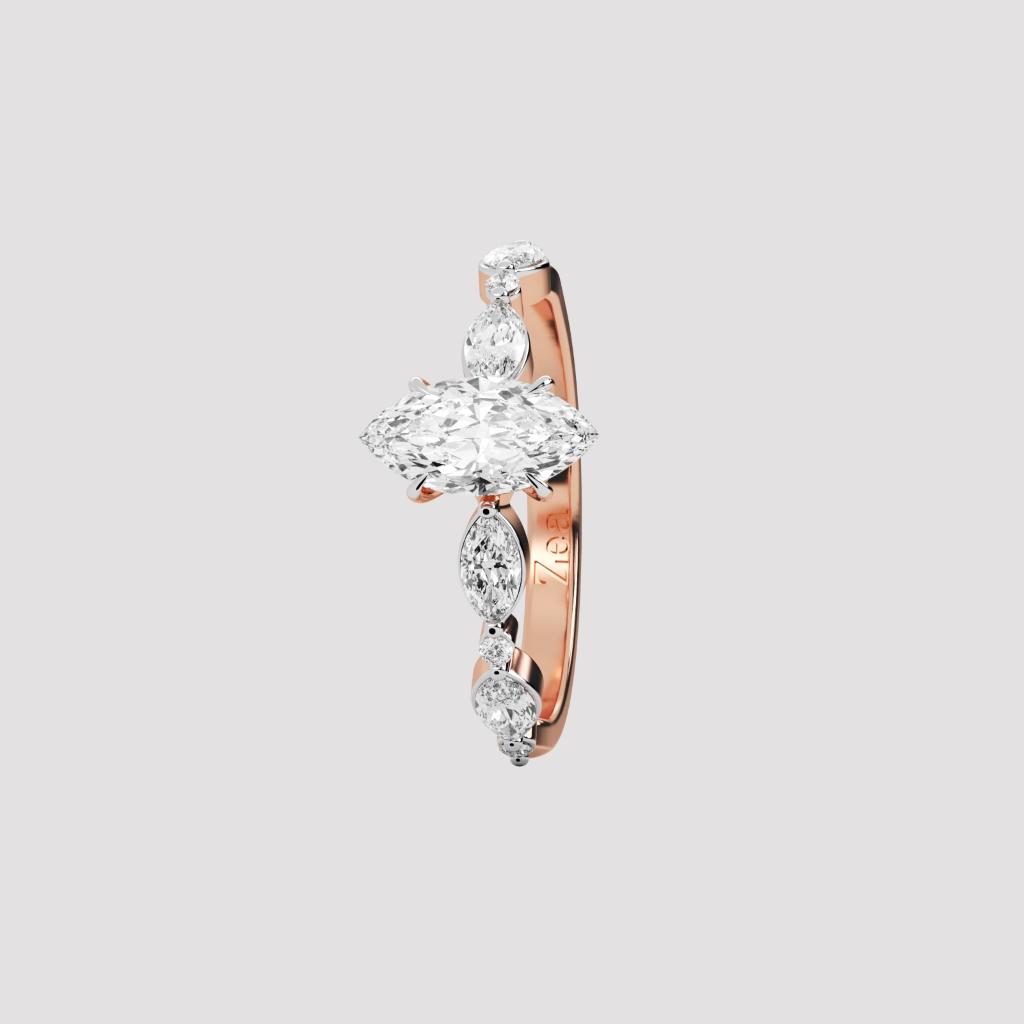 Marquise Leaf Ring
