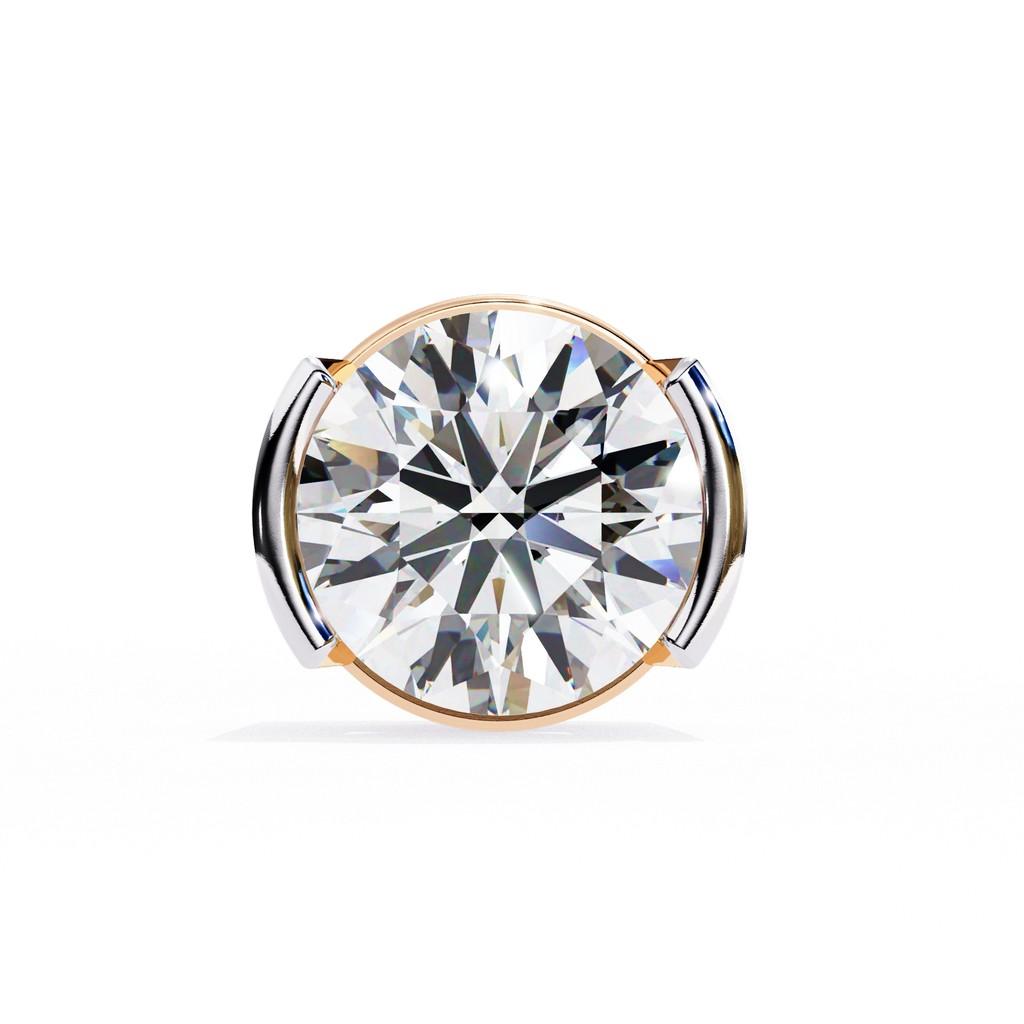 Opulent Round Bezel Earring