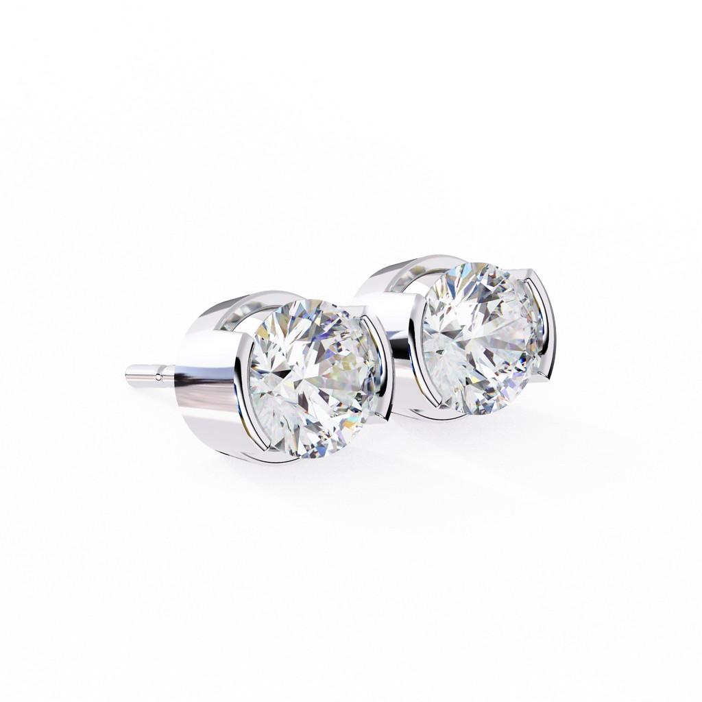 Opulent Round Bezel Earring