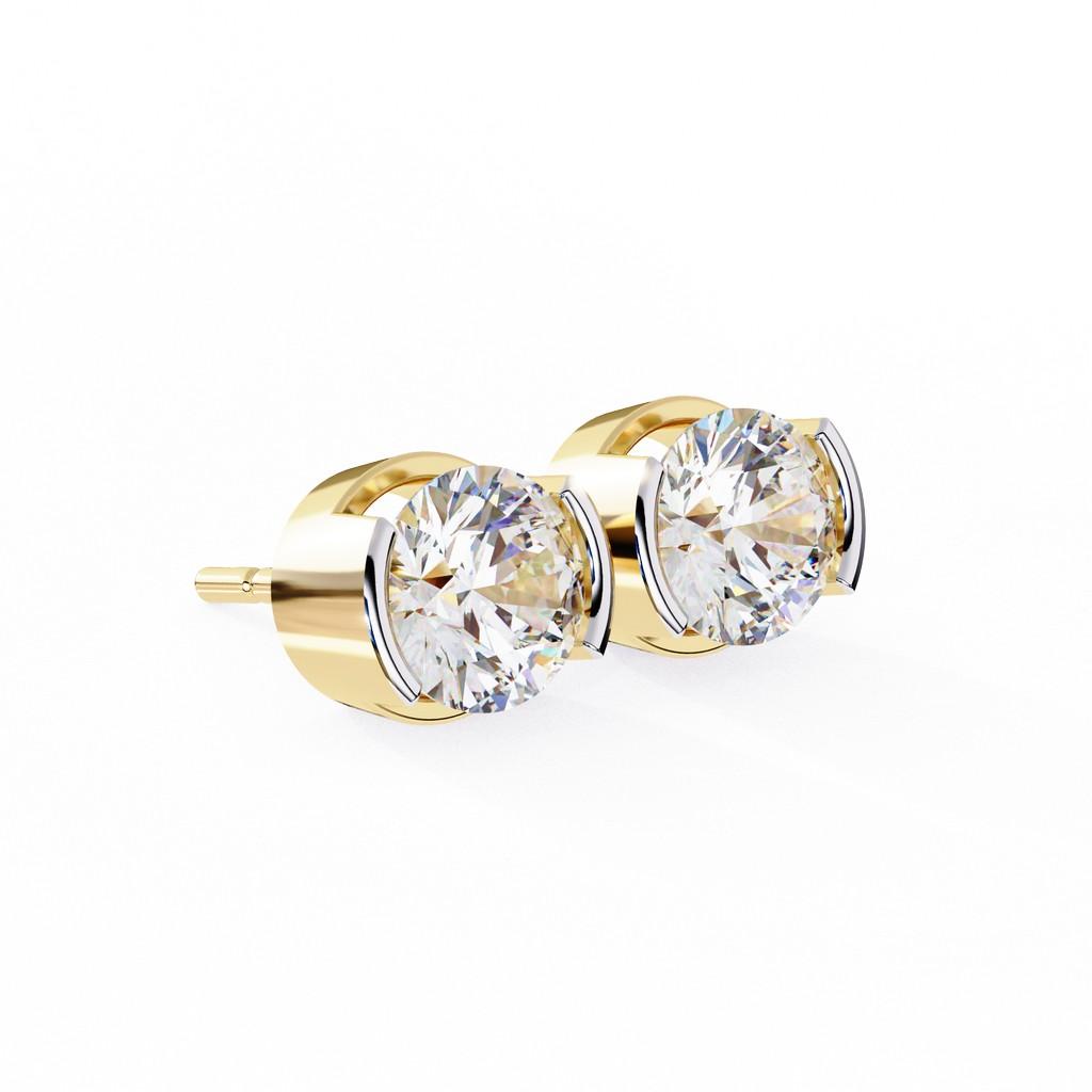 Opulent Round Bezel Earring