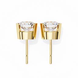Opulent Round Bezel Earring