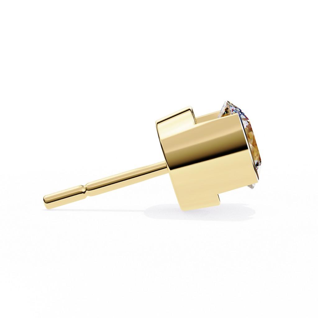 Opulent Round Bezel Earring