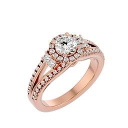 Opulent Round Halo Ring