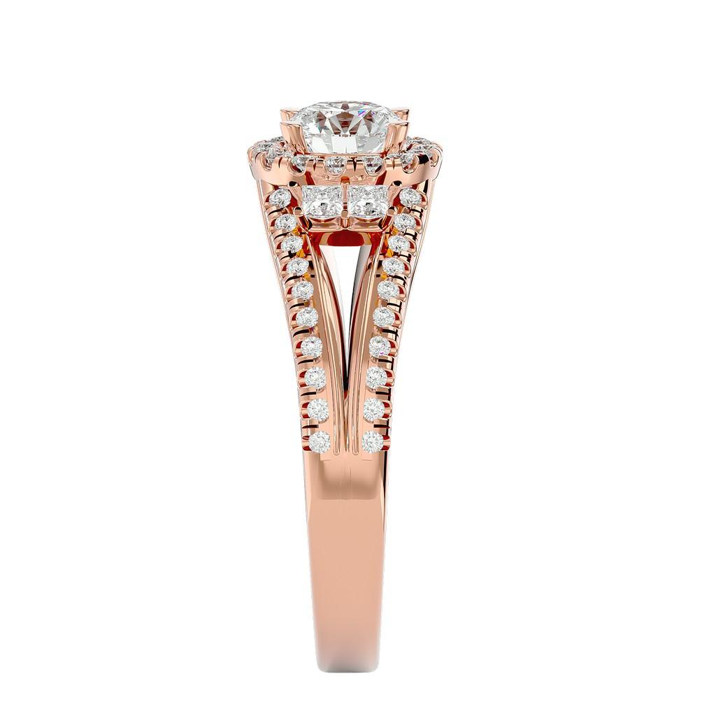 Opulent Round Halo Ring