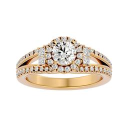 Opulent Round Halo Ring