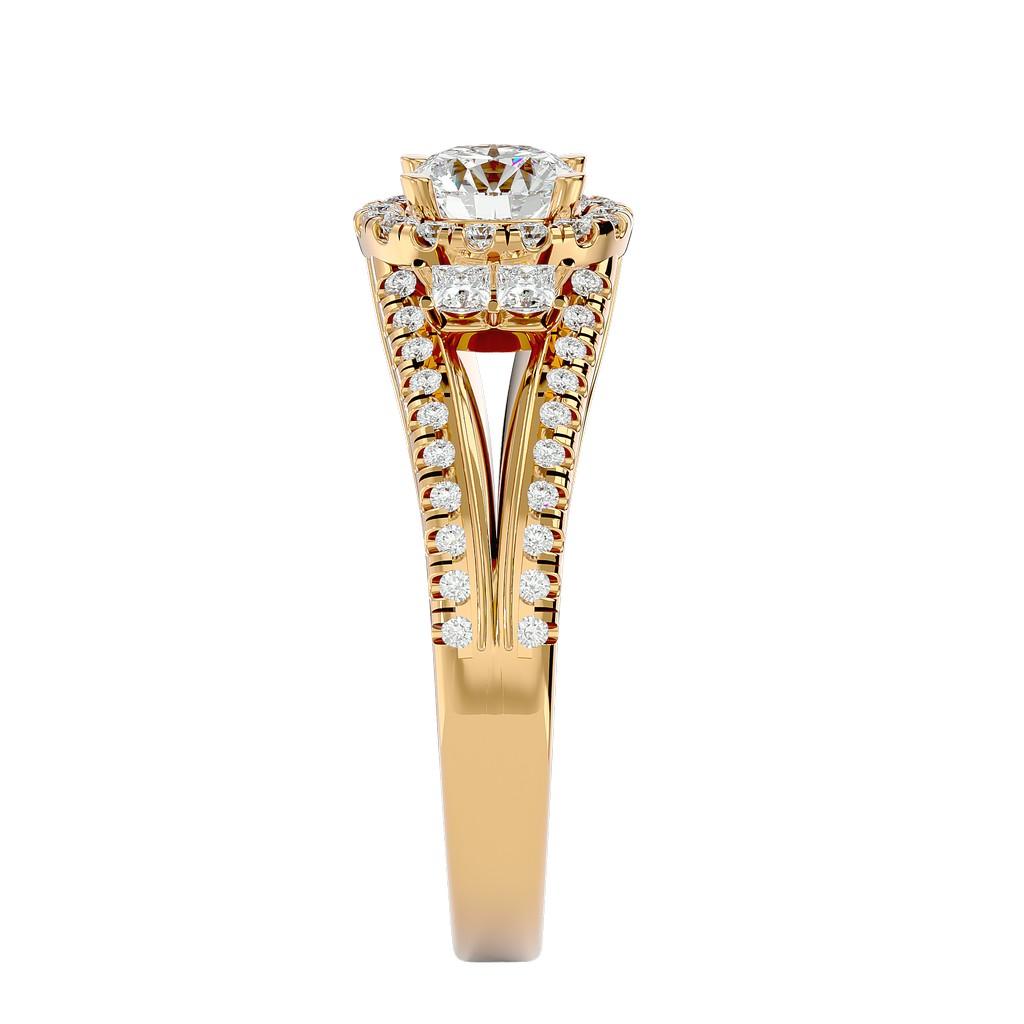 Opulent Round Halo Ring