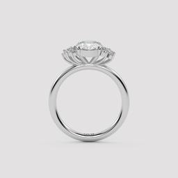 Oval Cluster Ring