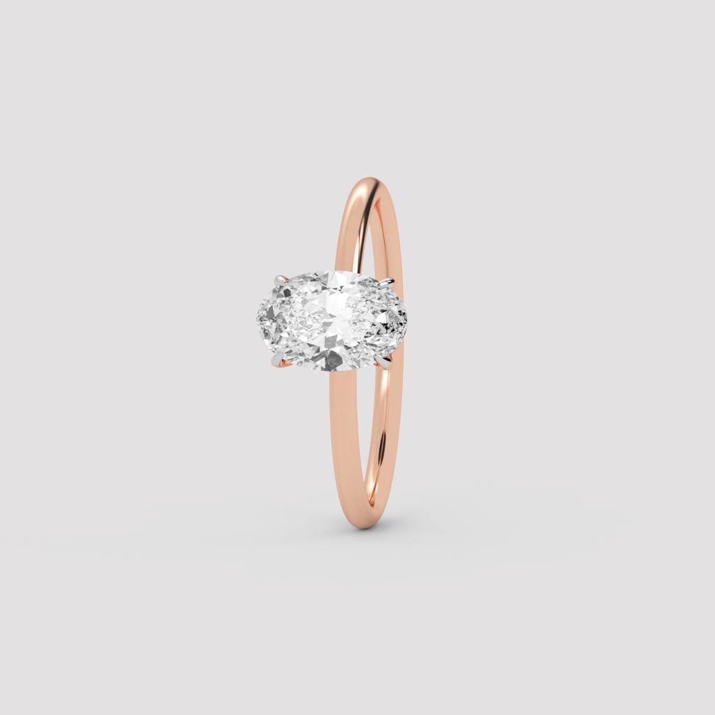 Oval Solitaire Ring
