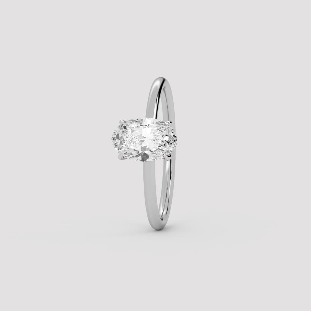 Oval Solitaire Ring