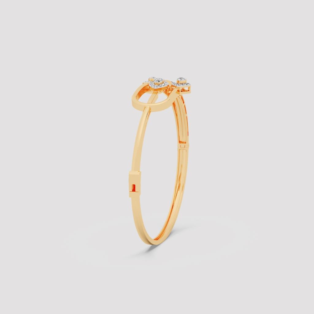 Pear Diamond Artistic Bangle