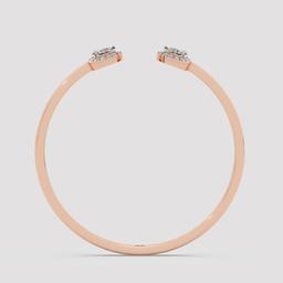 Pear Diamond Cuff Bracelet