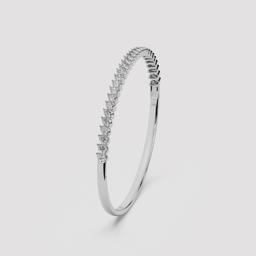 Pear Diamond Station Bangle