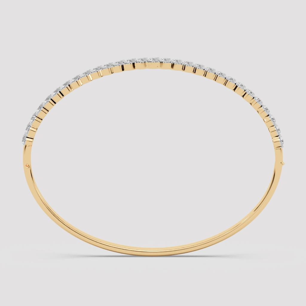 Pear Diamond Station Bangle