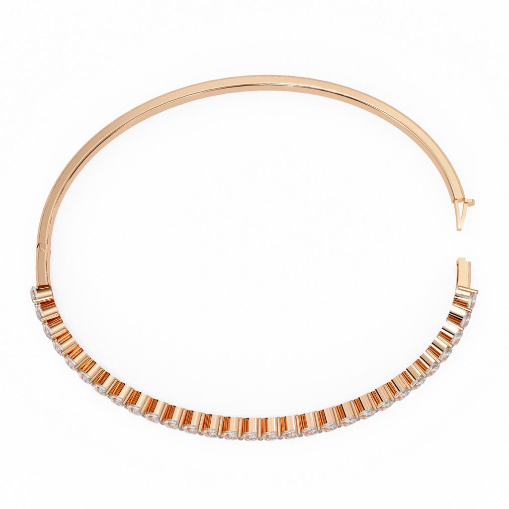 Pear Halo Bangle Bracelet