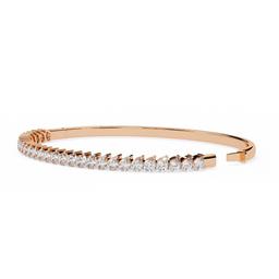 Pear Halo Bangle Bracelet