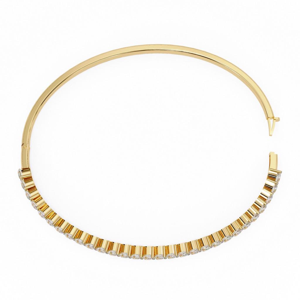 Pear Halo Bangle Bracelet