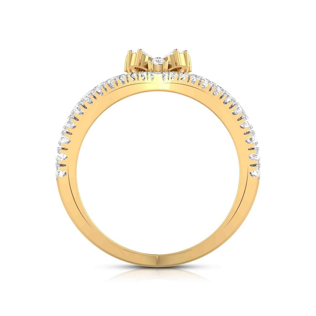 Pear Radiant Bloom Ring
