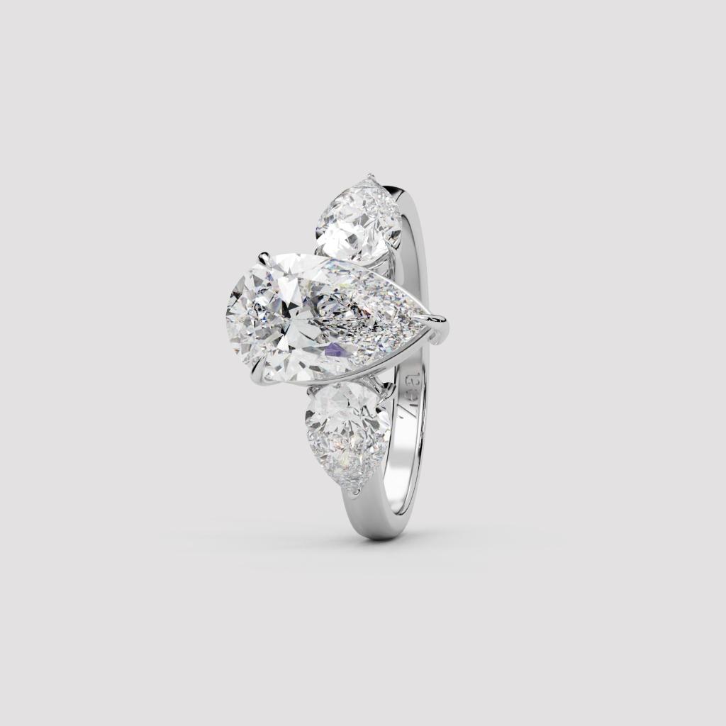 Pear Trilogy Ring